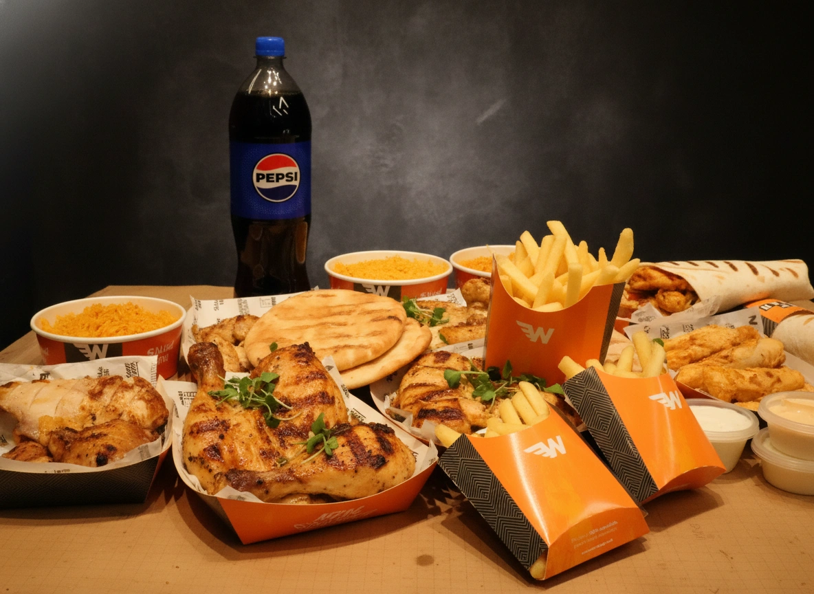 Grilled chicken platter